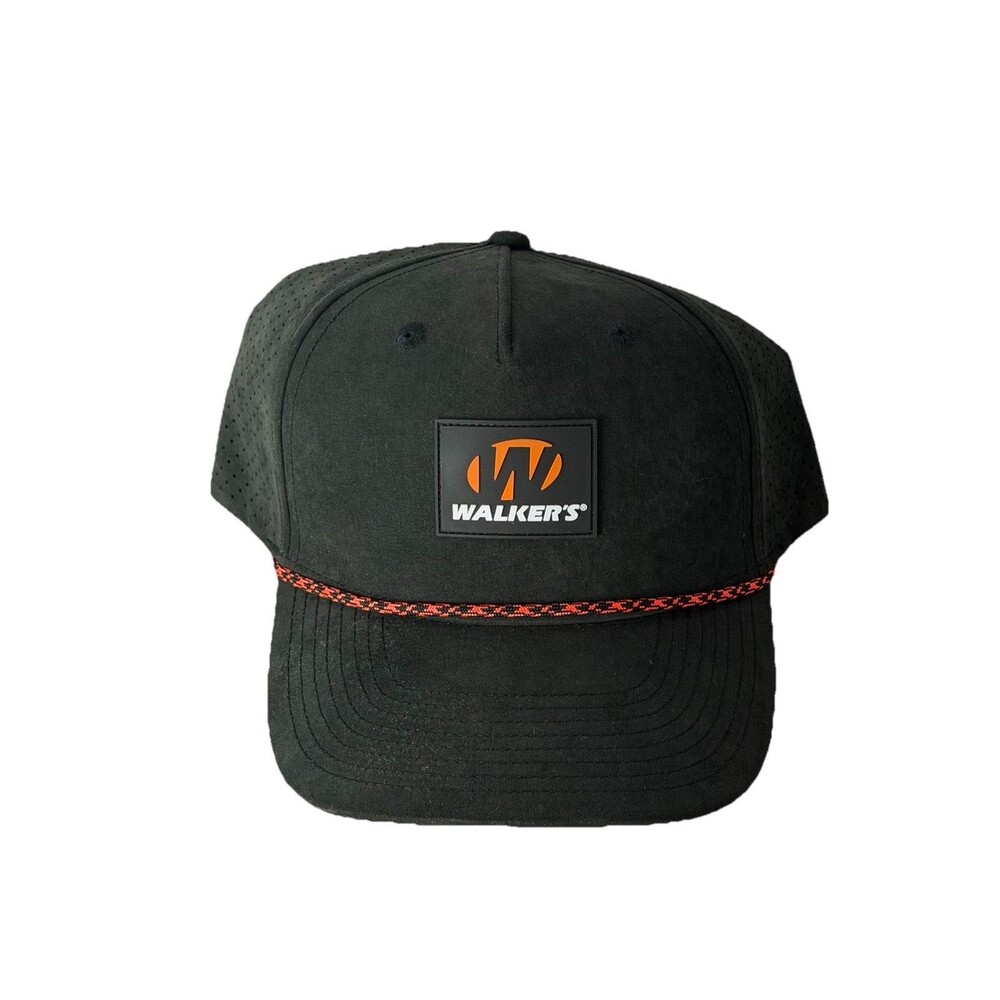 NEW Walkers “The Elite” Performance Snapback Hat Waterproof Shooting Cap Black